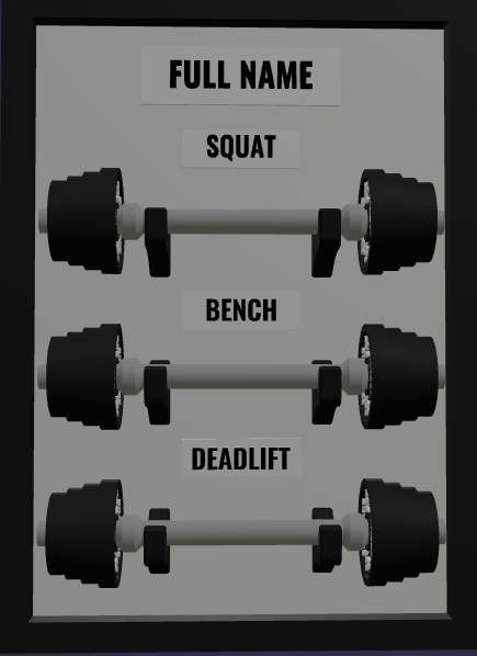 Gepersonaliseerd Fitness PR-Bord