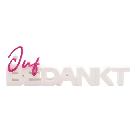 Bedankt Juf