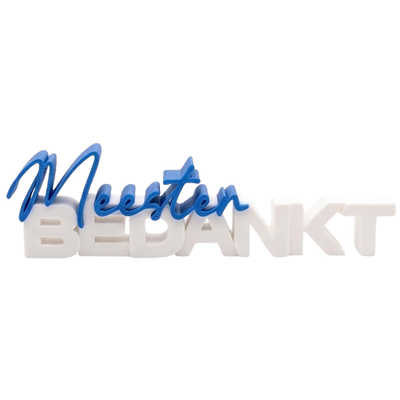 Bedankt meester